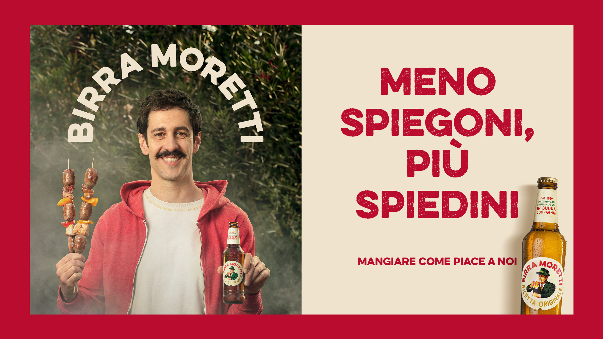Birra Moretti — Meno spiegoni, più spiedini key visual