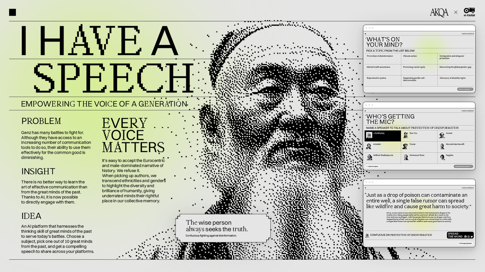 I Have a Speech — concept board