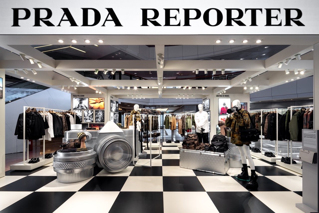 Prada Reporter pop-up, Selfridges London