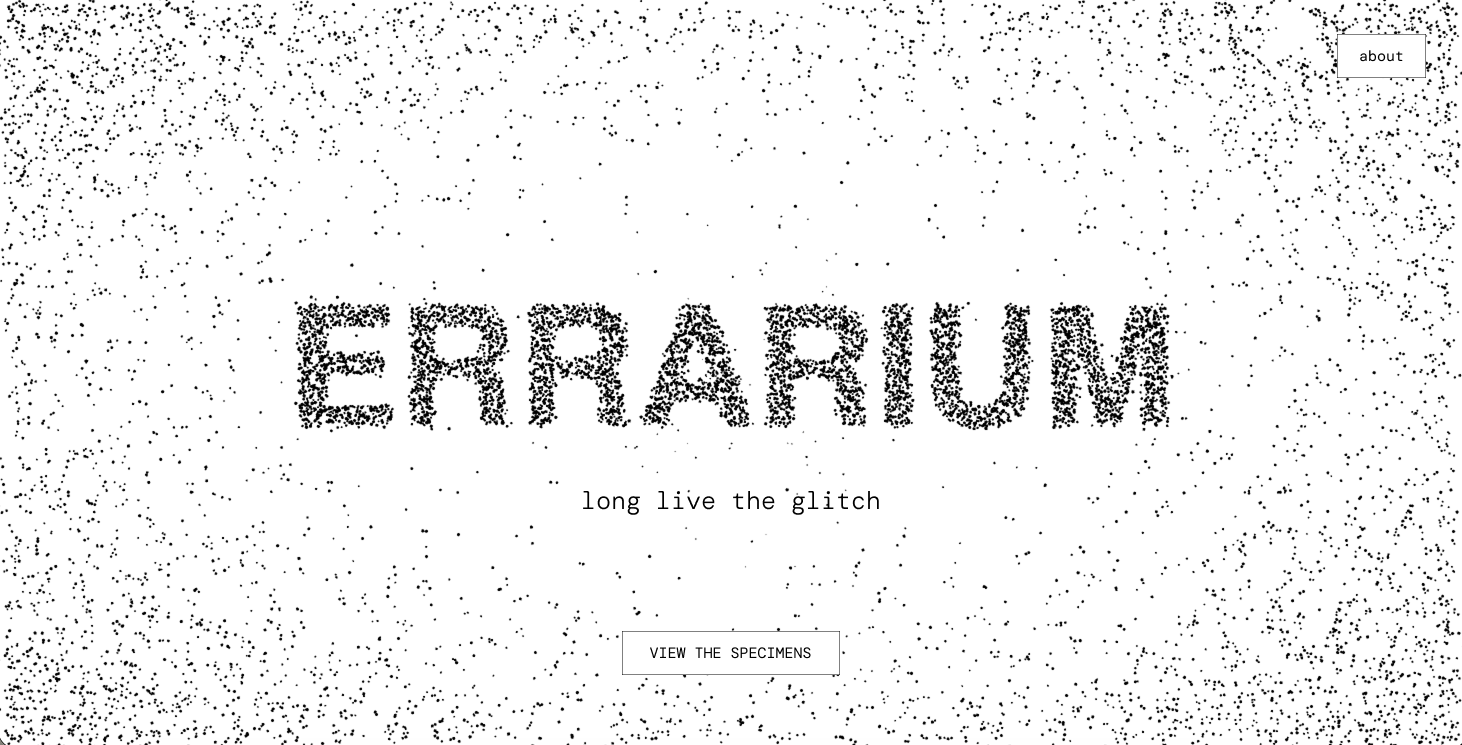 Errarium — long live the glitch